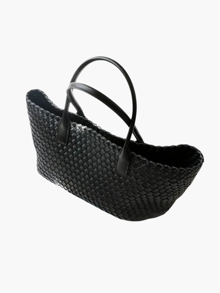 Luxe Woven Tote Bag