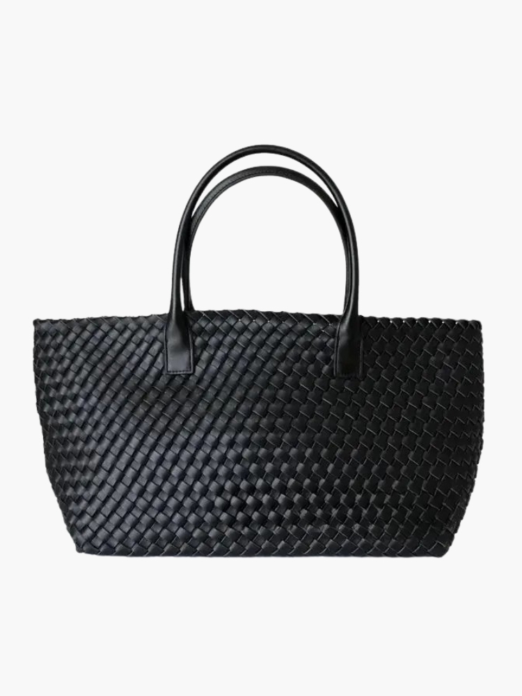 Luxe Woven Tote Bag