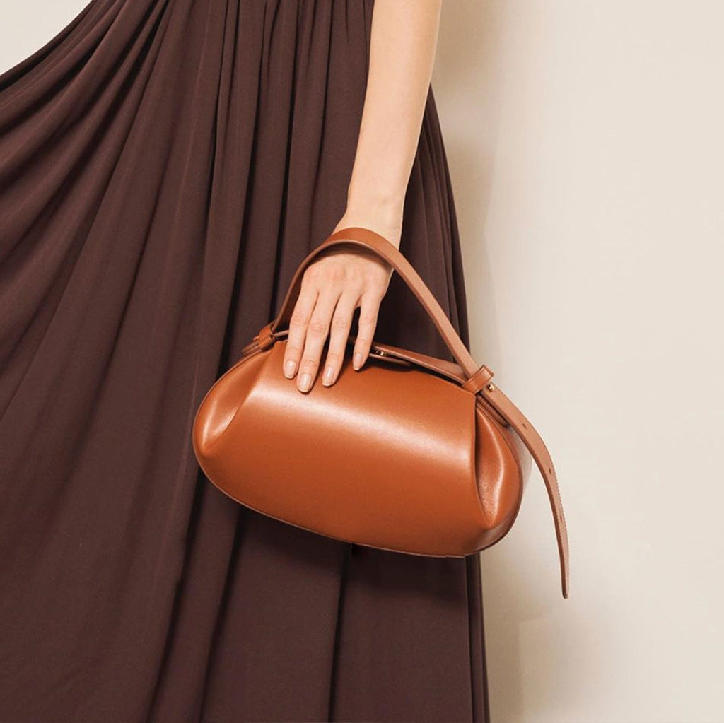 Sculptural Round Shoulder Bag