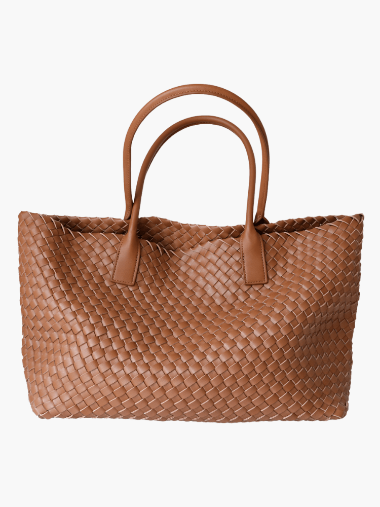 Luxe Woven Tote Bag