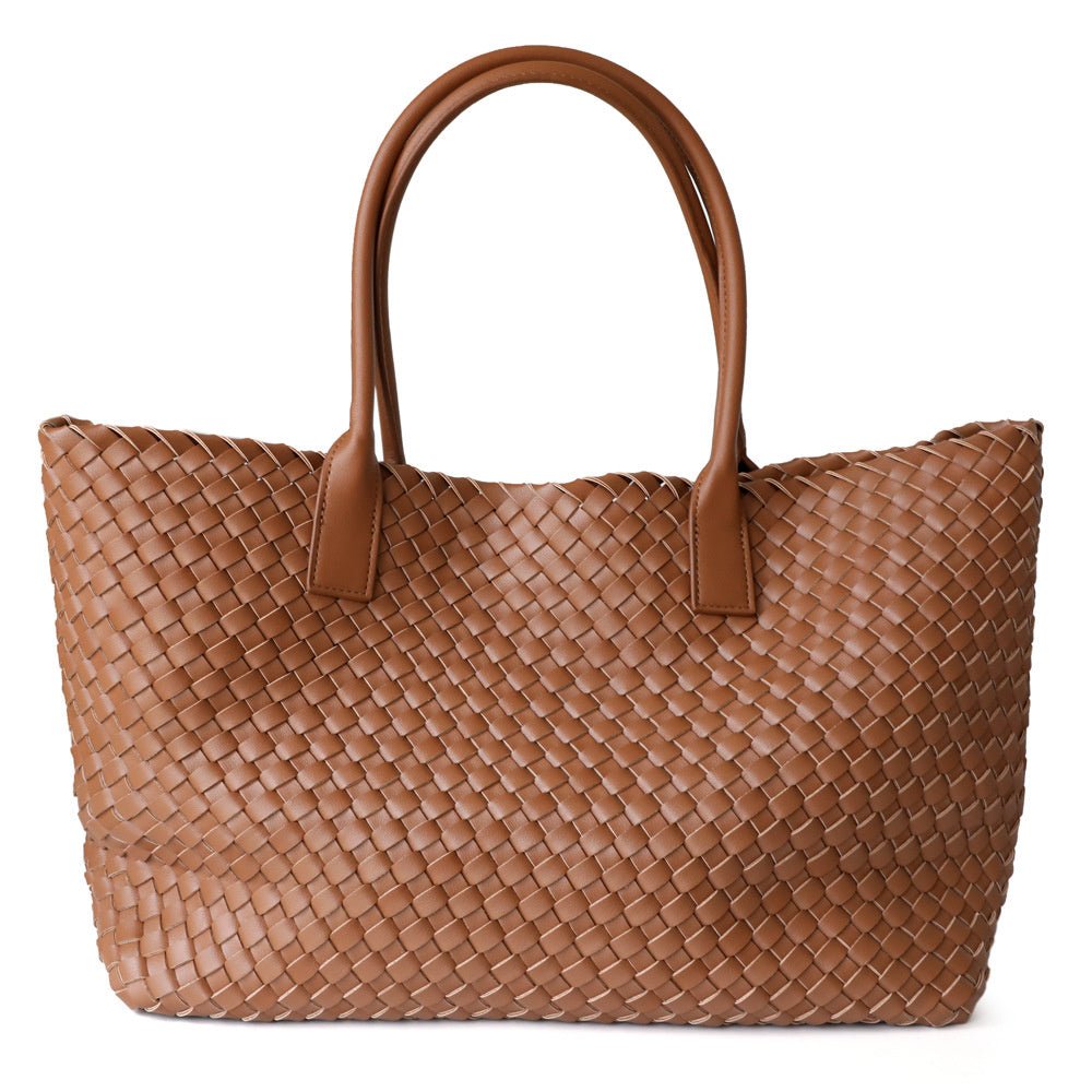 Luxe Woven Tote Bag
