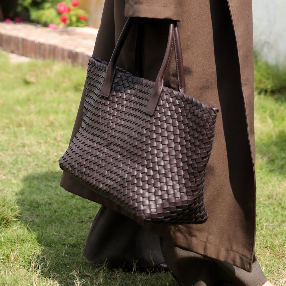 Luxe Woven Tote Bag