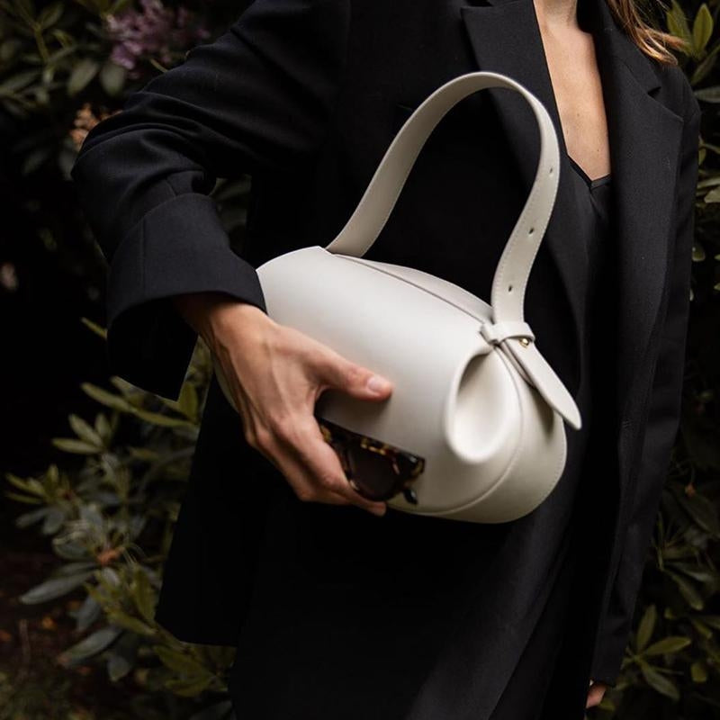 Sculptural Round Shoulder Bag