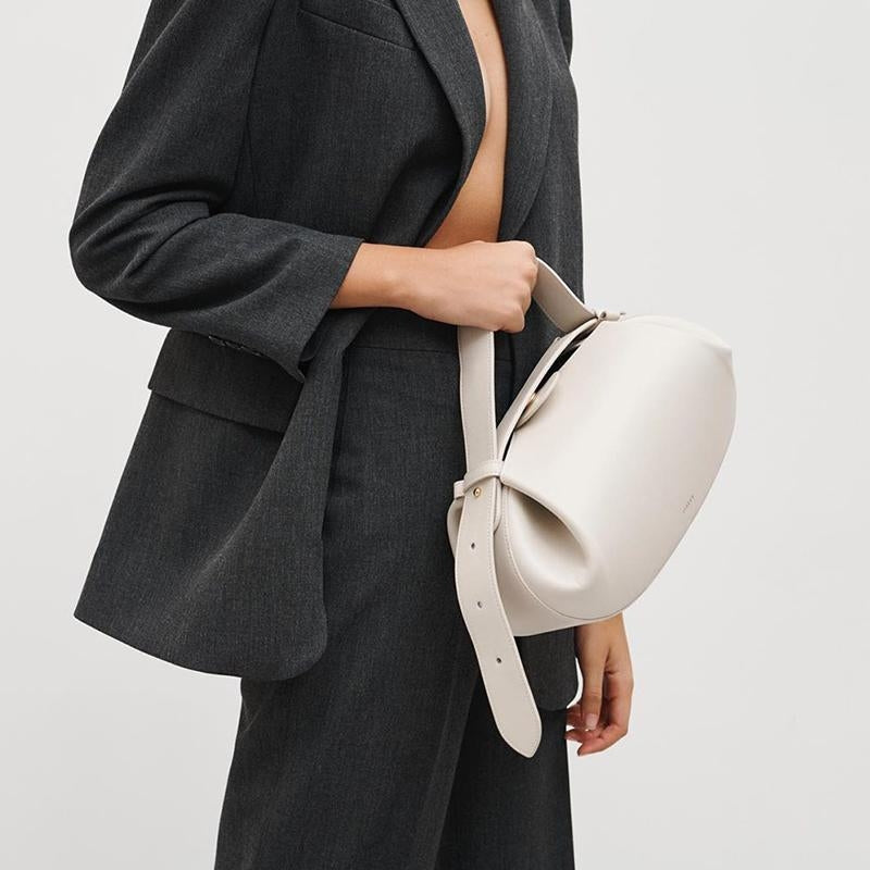 Sculptural Round Shoulder Bag
