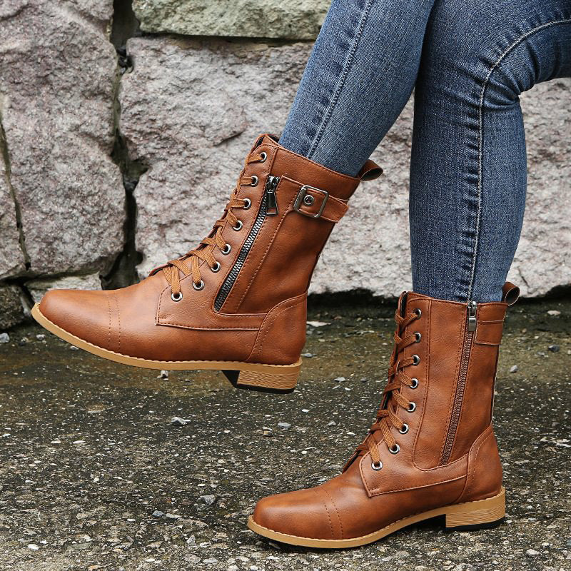 Women’s Lace-Up Combat Boots
