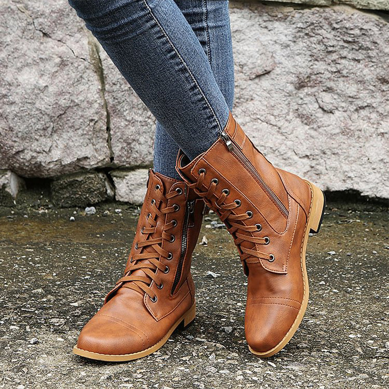 Women’s Lace-Up Combat Boots