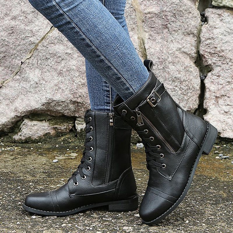 Women’s Lace-Up Combat Boots